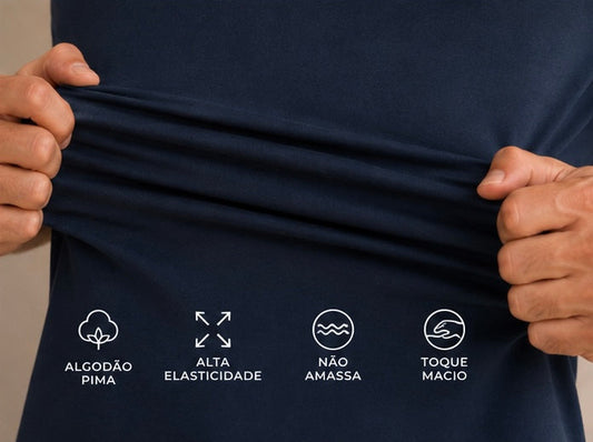 T-SHIRT ALGODÃO PIMA