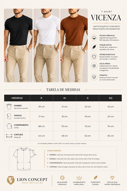 T-SHIRT GOLA MÉDIA VICENZA