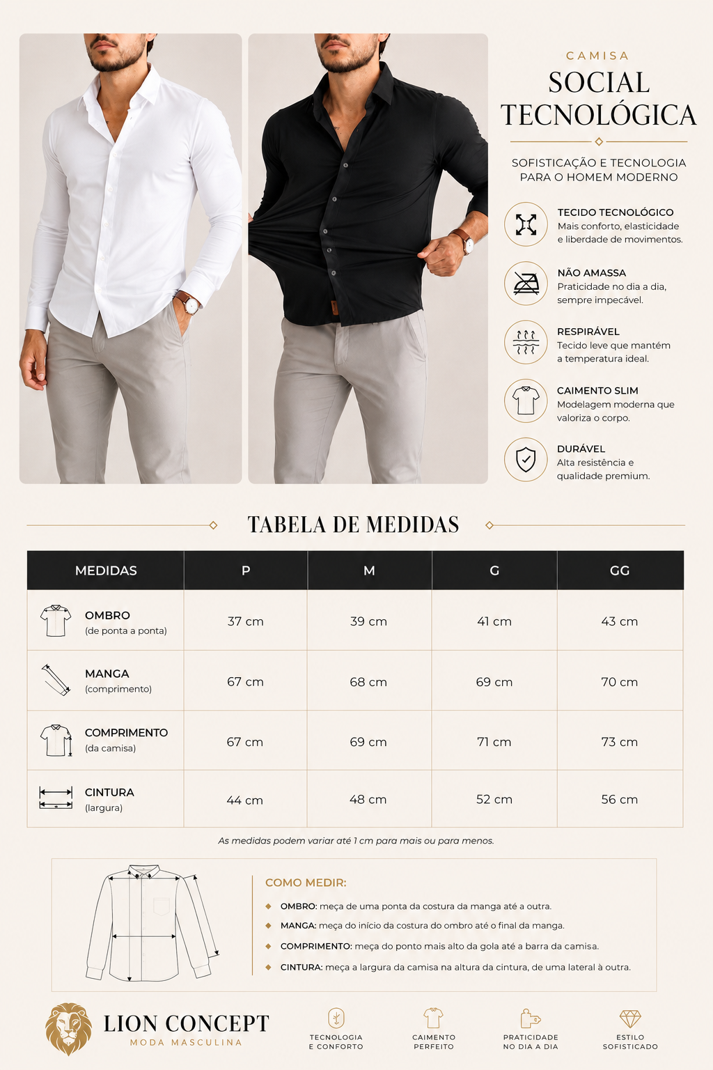 CAMISA SOCIAL TEC