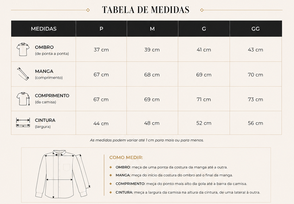 CAMISA DE LINHO NATURAL