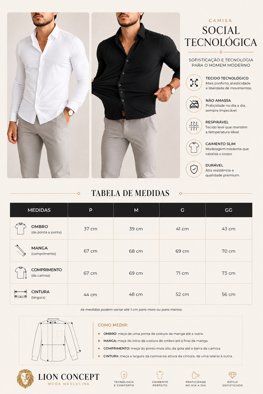 CAMISA SOCIAL TEC