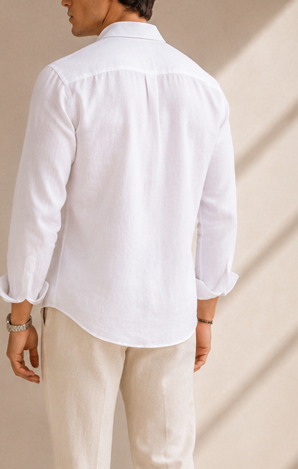 CAMISA DE LINHO NATURAL