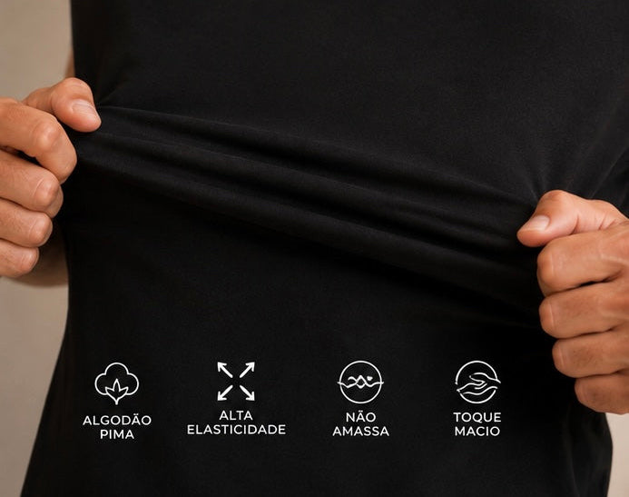 T-SHIRT ALGODÃO PIMA