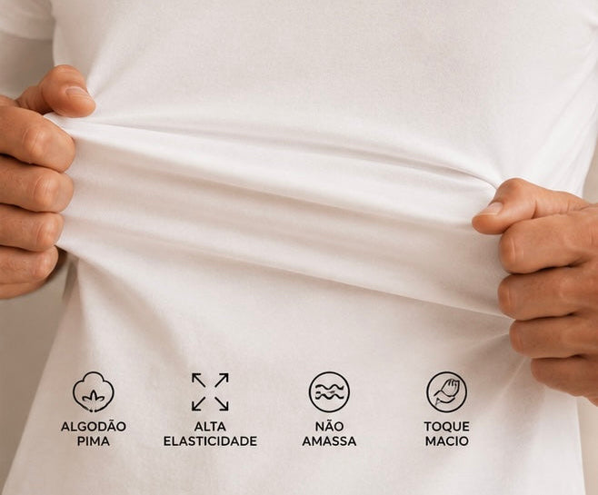 T-SHIRT ALGODÃO PIMA