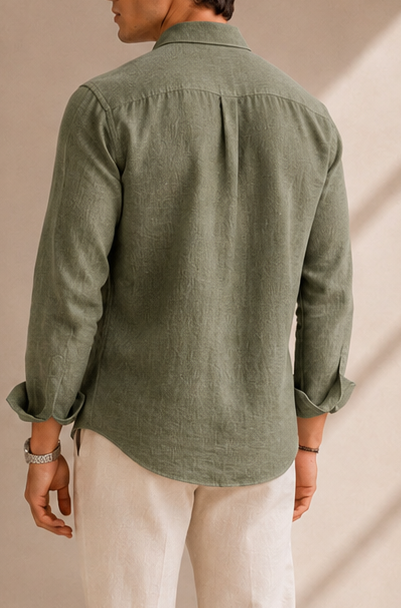 CAMISA DE LINHO NATURAL